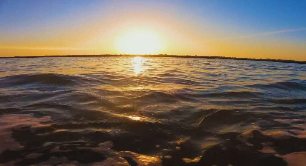 sunset on Myrtle Beach State Park