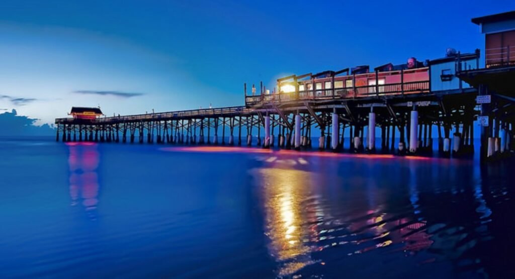 Cocoa Beach Florida at Night